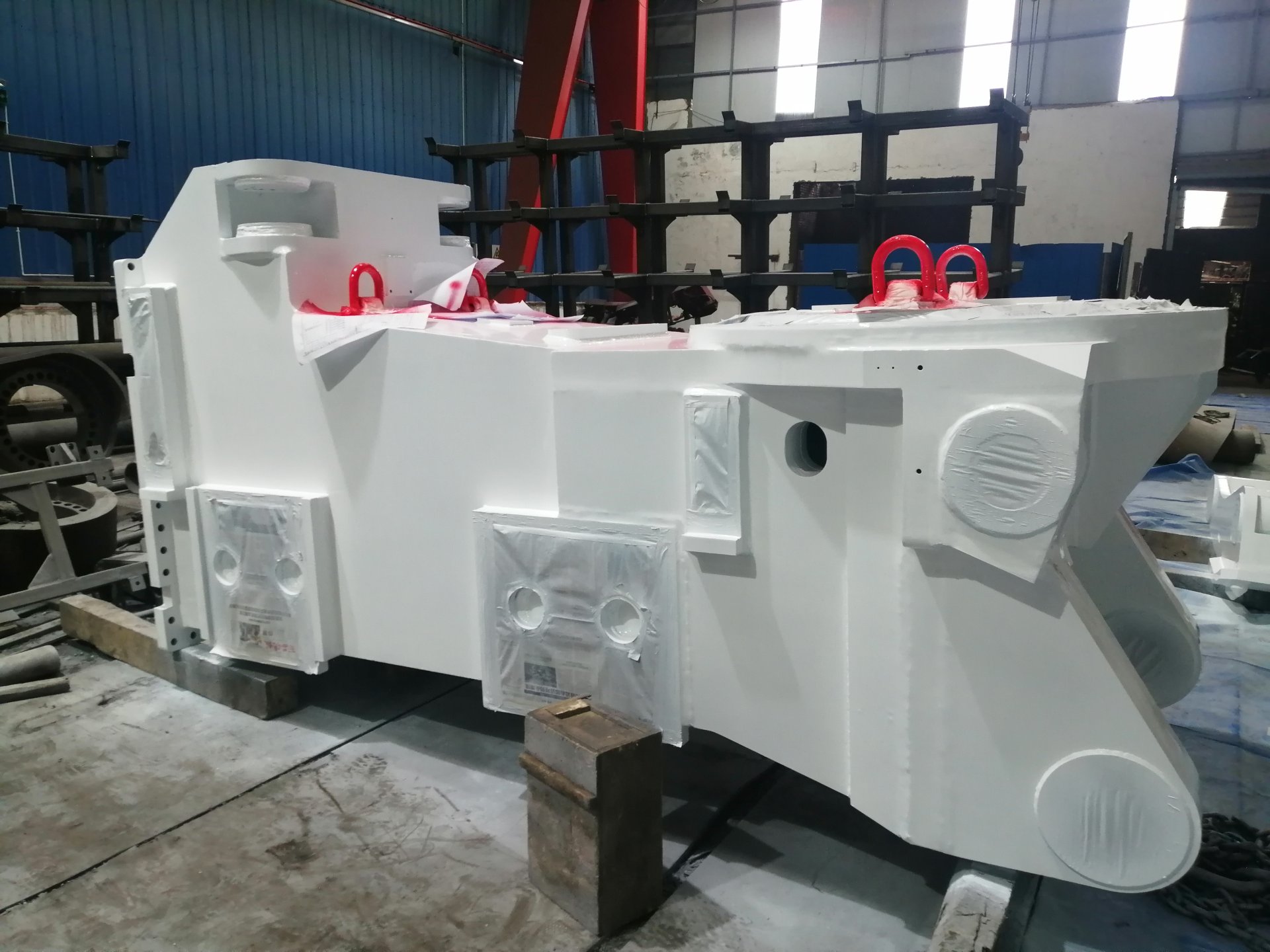 Complex large structural parts tunnel boring machine frame